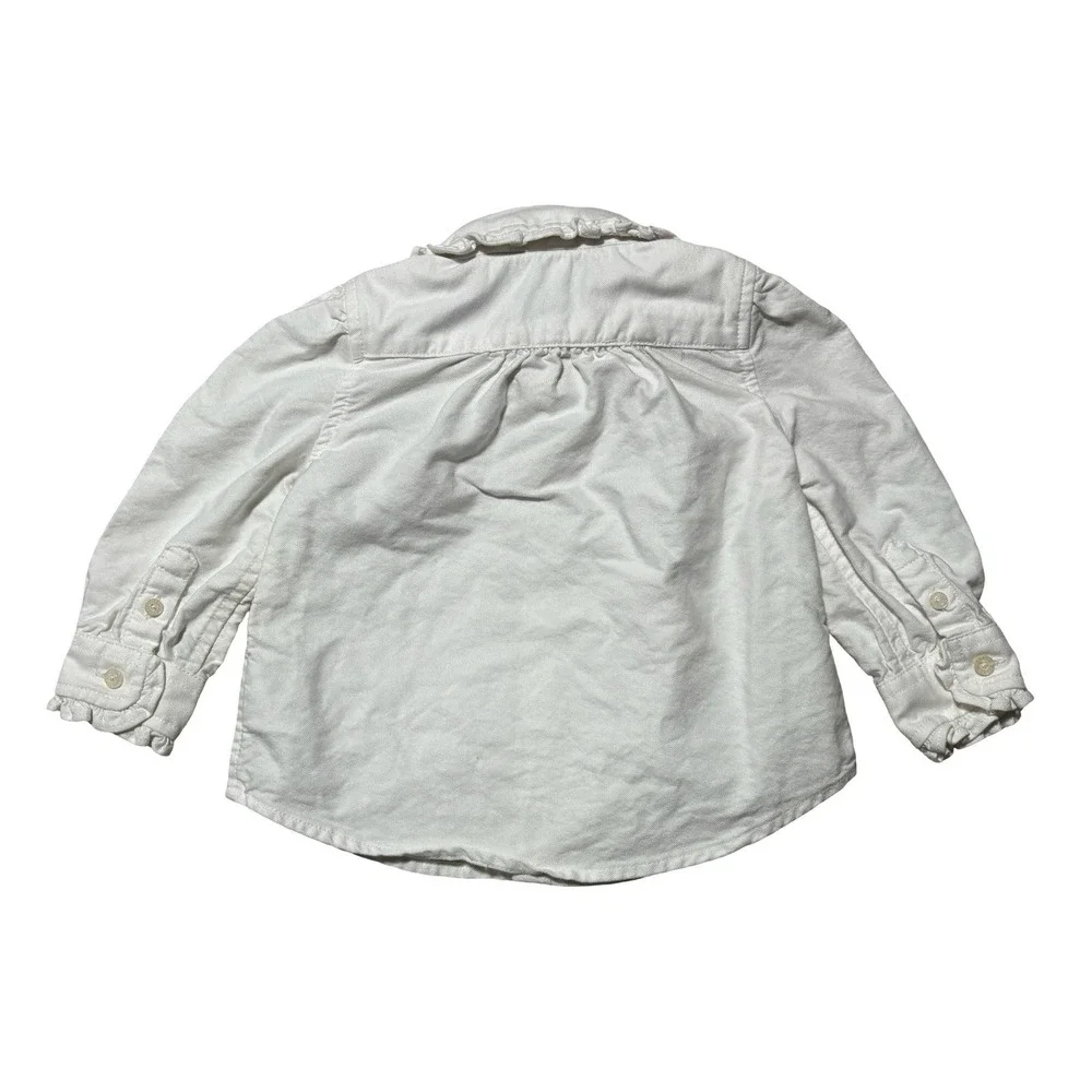 Ralph Lauren Toddler Boys 9M Oxford Button Down Shirt Long Sleeve 10.5 x‎ 11